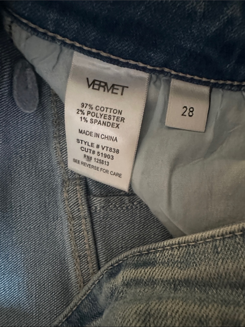 Women’s Light Wash Flare Jeans - VERVET (size 28) - Picture 5 of 5